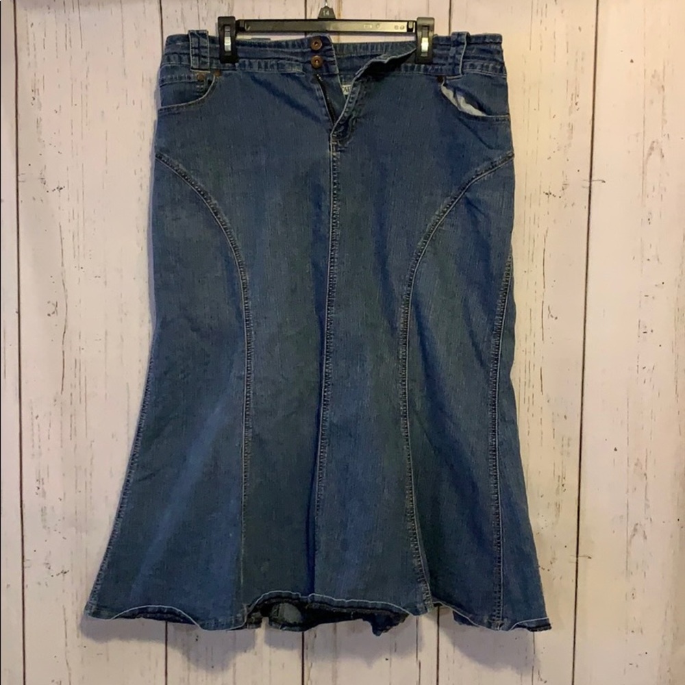 Cato blue jean skirt